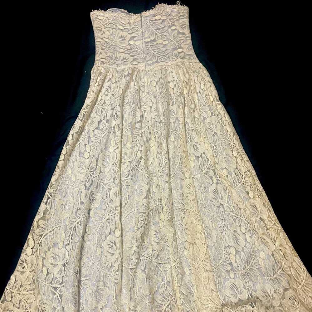 Vintage Jessica McClintock white lace wedding dress